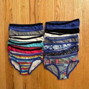 13 pair of Hanes underwear size 6